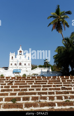 Kirche unserer lieben Frau der Unbefleckten Empfängnis in Panjim, Goa, Indien Stockfoto