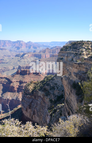 Der Grand Canyon, Arizona, USA. Große und beeindruckende Naturwunder Stockfoto