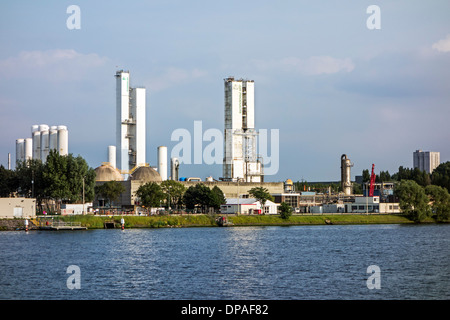 Air Products, Lieferant von technischen Gasen wie Sauerstoff, Stickstoff, Argon in den Hafen von Gent, Ost-Flandern, Belgien Stockfoto