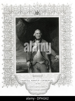 CHARLES LORD CORNWALLIS Stockfoto