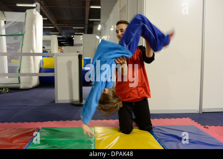 Das Kinderfest hat eröffnet heute in der 50. Auflage mit über hundert lustige Aktivitäten für die kleinen Stockfoto