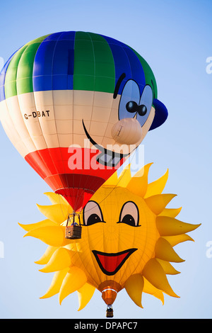 Sonderformen heiße Luftballons, Albuquerque International Balloon Fiesta, Albuquerque, New Mexico, USA Stockfoto