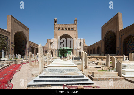 Blick Richtung Osten Iwan der Schrein von Abdallah Ansari, Gazur Gah, Herat, Afghanistan Stockfoto