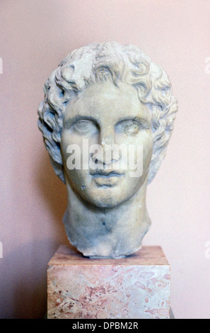 Alexander der große Portrait Büste Skulptur von Athen griechische Bildhauer Baues (c4thBC) Stockfoto