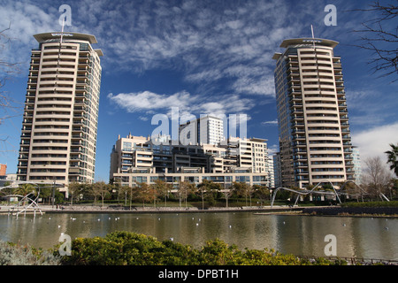 Diagonal Mar Bereich in Barcelona, Katalonien, Spanien, Europa Stockfoto