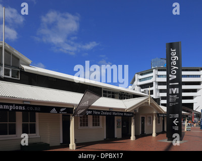 Voyager Maritime Museum, Hobson Wharf, Auckland, Neuseeland Stockfoto