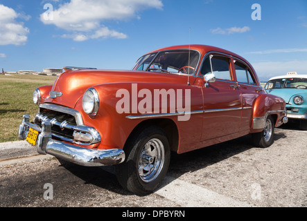 Makellose 1953 Chevrolet Bel Air Automobile in Havanna, unter einem geschätzten 60.000 Pre-embargo uns Motoren noch Überlebenden in Kuba Stockfoto