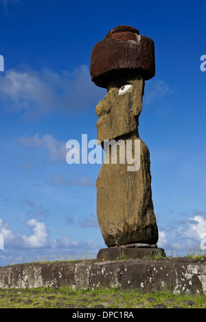 Ahu Ko Te Riku Moai Tahai zeremonielle Complex, Osterinsel, Chile Stockfoto