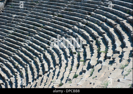 Antike griechische oder römische Amphitheater Stockfoto