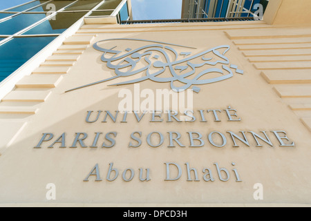 Abu Dhabi-Campus der Universität Paris-Sorbonne in Vereinigte Arabische Emirate VAE Stockfoto