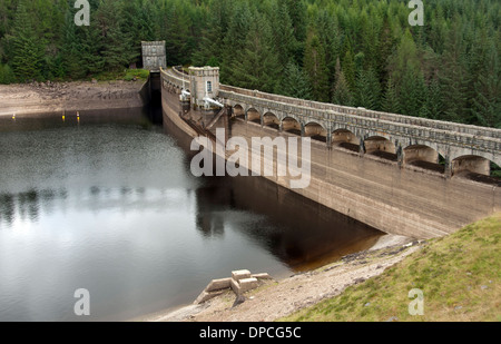 SCHOTTLAND; HIGHLANDS; DER DAMM AM LOCH LAGGAN Stockfoto