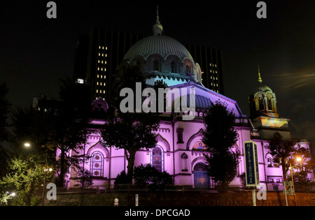 Nikorai-Do (Auferstehungskathedrale Tokio), spezielle Beleuchtung display Stockfoto