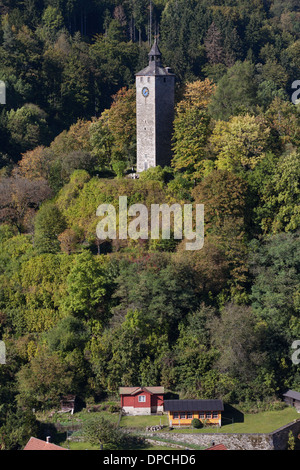 Turm der alten Castel in Bad Berneck, Bayern Stockfoto