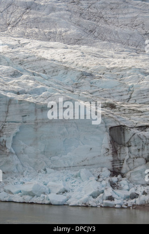 Grönland, Kangerlussuaq (große Fjord aka Sondre Stromfjord). Grönlands Eiskappe aka Eisschild, Russell Glacier. Stockfoto