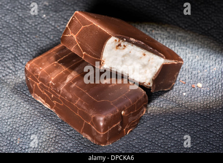 Schokoladenbonbons. Studioaufnahme hautnah Stockfoto