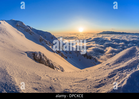 Piatra Craiului Bergen, Rumänien Stockfoto