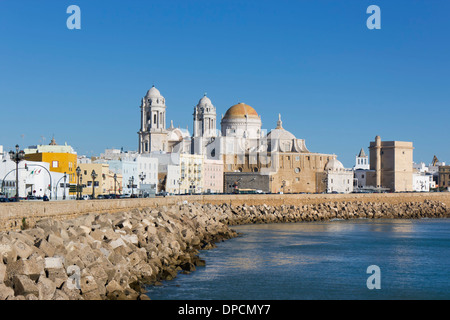 Cadiz, Costa De La Luz, Andalusien, Spanien. Kathedrale. Catedral de Santa Cruz de Cádiz. Stockfoto