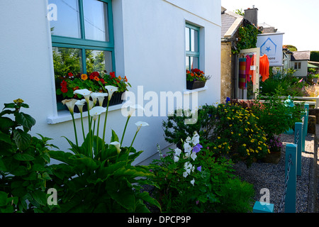 Haus Gebäude Ladenfront Ardmore Dorf Waterford Irland Sommer ordentlich gepflegte Stadt Stockfoto