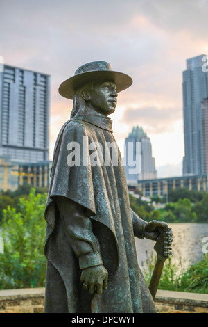 Stevie Ray Vaughan Statue Stockfoto