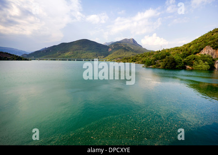 Baells Reservoir in der Region von Bergedà, in Katalonien (Spanien) Stockfoto