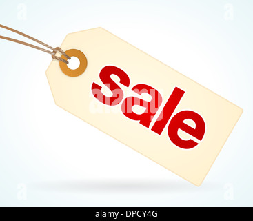Verkauf-Papier-Label Stockfoto