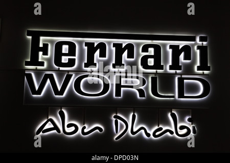 Ferrari World in Abu Dhabi, Vereinigte Arabische Emirate Stockfoto