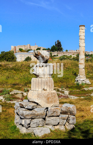 Tempel der Artemis in Ephesos, Kusadasi, Türkei Stockfoto