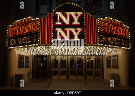 New York New York Hoteleingang und Festzelt in Las Vegas, Nevada Stockfoto