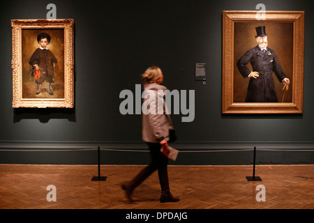 Manet: Darstellung Leben Presse Blick auf die Royal Academy of Arts in London Stockfoto