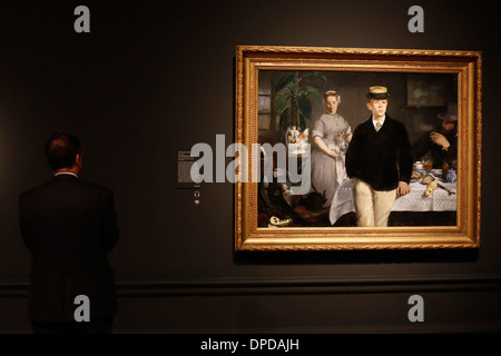 Manet: Darstellung Leben Presse Blick auf die Royal Academy of Arts in London Stockfoto