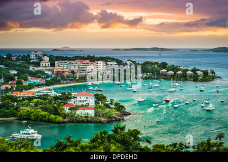 Cruz Bay, St. John, Amerikanische Jungferninseln. Stockfoto