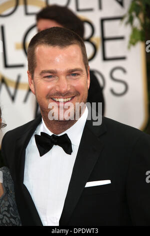 Los Angeles, USA. 11. Januar 2014. US-Schauspieler Chris O'Donnell besucht die 71. Annual Golden Globe Awards aka Golden Globes im Hotel Beverly Hilton in Los Angeles, USA, am 12. Januar 2014. Foto: Hubert Boesl/Dpa/Alamy Live News Stockfoto