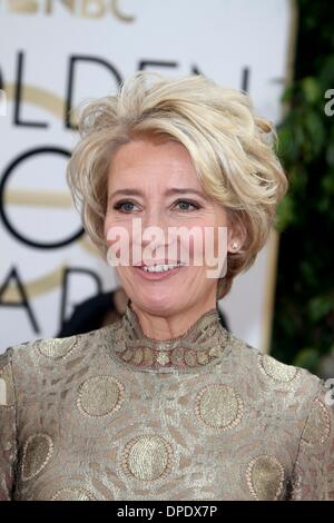 Beverly Hills, CA, USA. 12. Januar 2014. Emma Thompson im Ankunftsbereich für 71. Golden Globes Awards - Ankünfte, The Beverly Hilton Hotel, Beverly Hills, CA 12. Januar 2014. Bildnachweis: Charlie Williams/Everett Collection/Alamy Live-Nachrichten Stockfoto