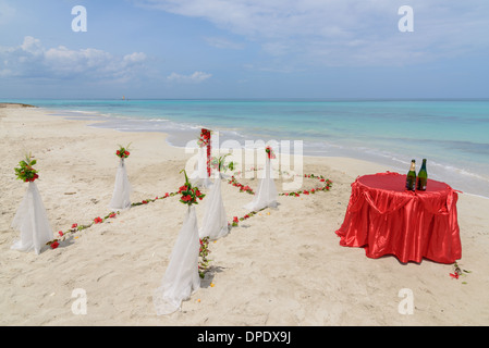 Hochzeit bin Strang, Hochzeit am Strand Stockfoto