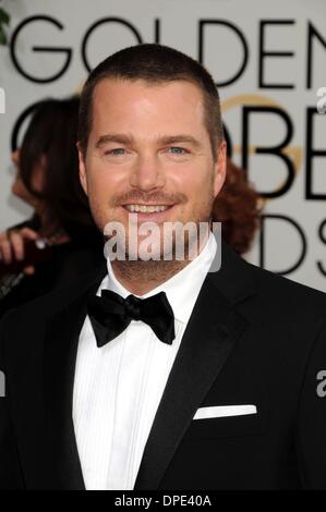 Los Angeles, Kalifornien, USA. 12. Januar 2014. 12. Januar 2014 - Los Angeles, Kalifornien, USA - Schauspieler CHRIS ODONNELL auf der 2014-Golden Globe Awards-Ankünfte. Bildnachweis: Paul Fenton/ZUMAPRESS.com/Alamy Live-Nachrichten Stockfoto