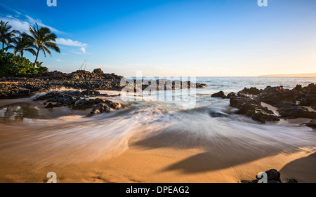 Schönsten und einsamsten Secret Beach auf Maui, Hawaii. Stockfoto