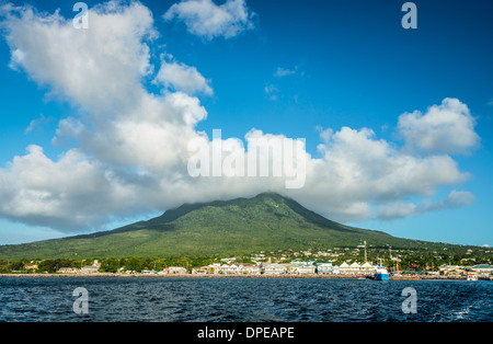 Nevis, Niederländische Antillen Stockfoto