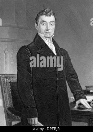 Gilbert du Motier Marquis de Lafayette (1757-1834) auf Kupferstich aus dem Jahr 1873. Französischer Adeliger und Offizier. Stockfoto