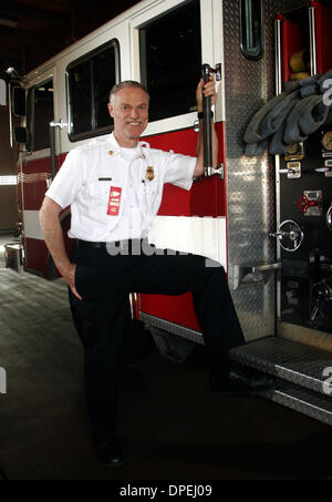 Alameda fire chief David Kapler an Feuerwache #1 in Alameda, Kalifornien auf Mittwoch, 31. Oktober 2007. . (Dean Coppola/Contra Costa Times / ZUMA Press) Stockfoto
