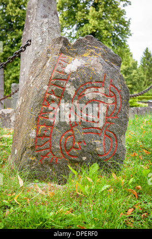 Runenstein. Schweden Stockfoto