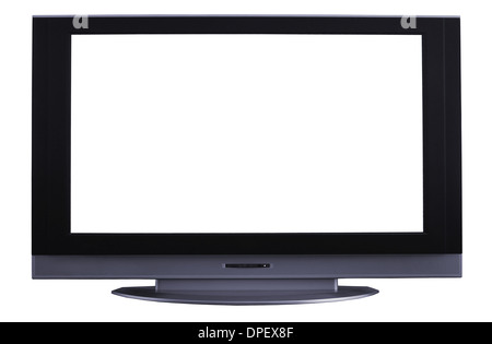 LCD-TV-Monitor auf einem weißen Hintergrund Stockfoto