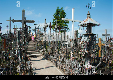 Berg der Kreuze, Šiauliai, Litauen, Baltikum Stockfoto