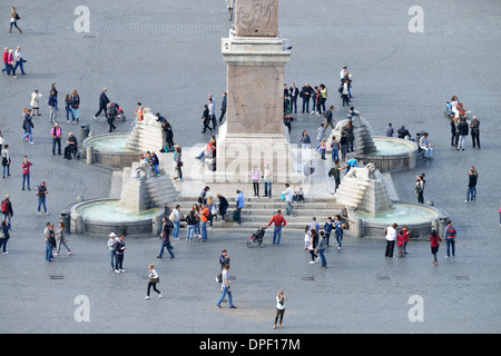 Die Piazza del Popolo, Rom, Italien Stockfoto