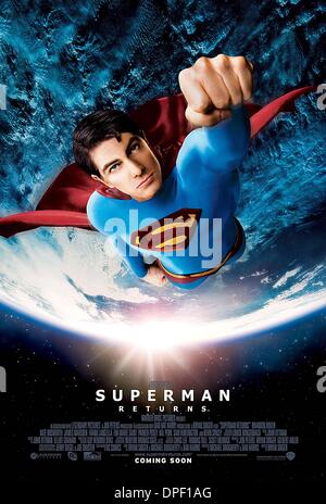 28. Juli 2006 - K49129ES. SUPERMAN RETURNS. TV-FILM NOCH. GELIEFERT VON FOTOS INC. PLAKAT. BRANDON ROUTH (Kredit-Bild: © Globe Photos/ZUMApress.com) Stockfoto