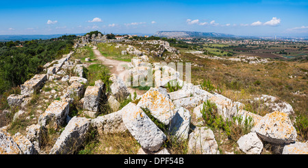 Eurialo Casle (Castello Eurialo), Ruinen der griechischen Burg, Syrakus (Siracusa), Sizilien, Italien, Europa Stockfoto