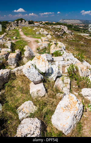 Eurialo Casle (Castello Eurialo), Ruinen der griechischen Burg, Syrakus (Siracusa), Sizilien, Italien, Europa Stockfoto