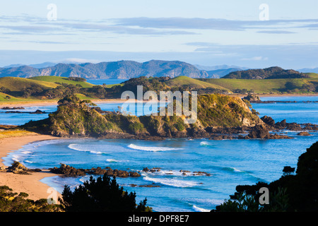 Dramatische Küstenlandschaft in der Nähe von Whangarei, Northland, North Island, Neuseeland, Pazifik Stockfoto