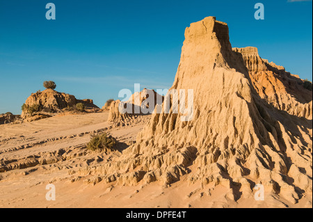 Wände von China, eine Reihe von Lünetten im Mungo National Park, Willandra Lakes Region, der UNESCO, Victoria, Australien Stockfoto