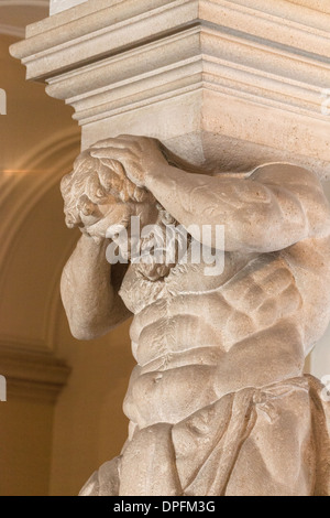 Skulpturen im Innern der Schloss Christiansborg Kopenhagen Dänemark Stockfoto