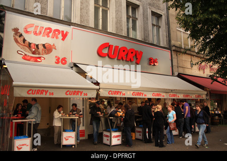 Currywurst (Berlin, Deutschland, Deutschland, Europa) Stockfoto